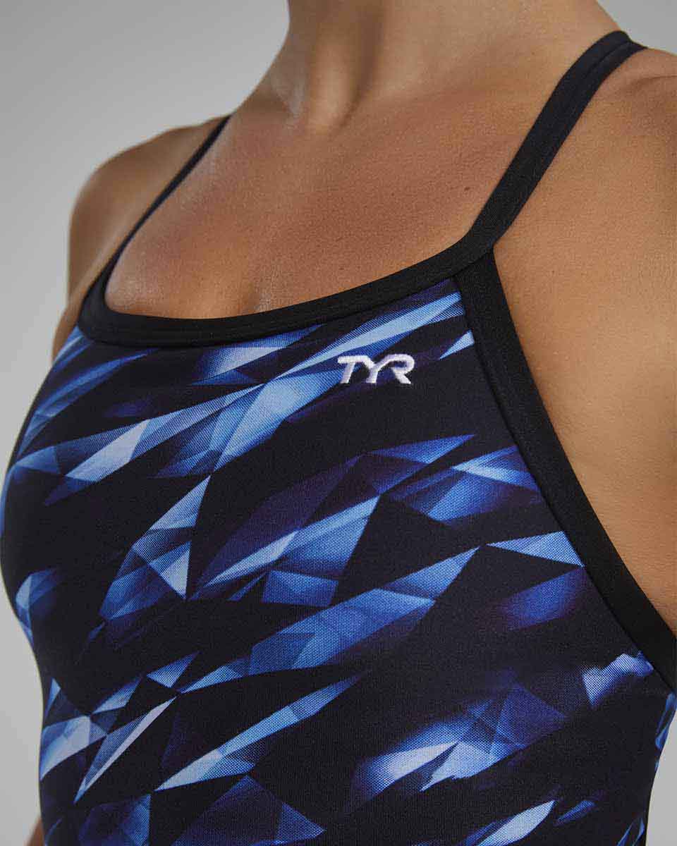 TYR Womens Triadic Diamondfit Swimsuit - Blue | Allens Of Kingsbury