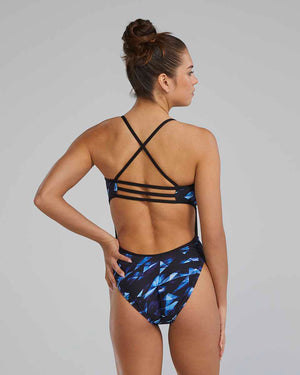 TYR Womens Triadic Trinityfit Swimsuit - Blue | Allens Of Kingsbury
