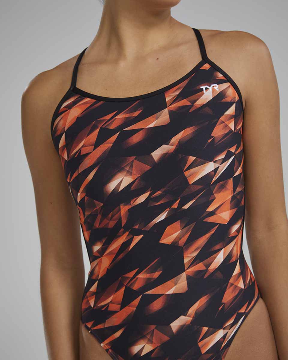 TYR Womens Triadic Trinityfit Swimsuit - Orange | Allens Of Kingsbury