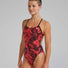 TYR Womens Waveform Cutoutfit Swimsuit - Red
