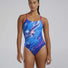 TYR Womens Abstractai Cutoutfit Swimsuit - Royal/Multi