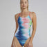 TYR Womens Bravura Cutoutfit Swimsuit - White/Multi