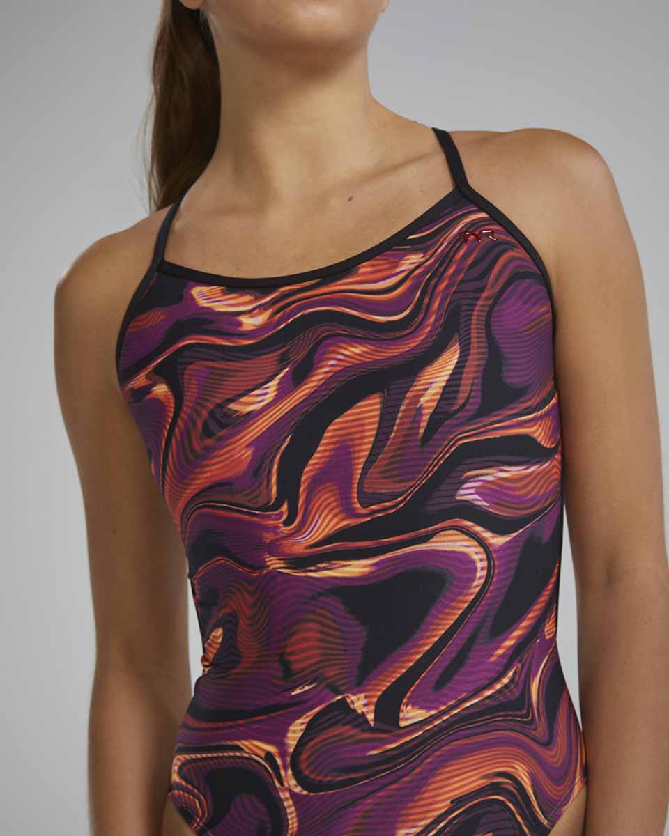 TYR Womens Furo Trinityfit Swimsuit - Burg/Gold | Allens Of Kingsbury