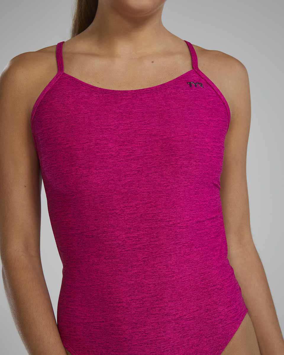 TYR Womens Lapped Cutoutfit Swimsuit - Magenta | Allens Of Kingsbury