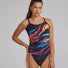TYR Womens Magmata Cutoutfit Swimsuit - Gold/Mtl/Rnbow