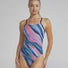 TYR Womens Riptidal Cutoutfit Swimsuit - Pink/Multi