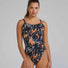 TYR Womens Validus Cutoutfit Swimsuit - Orange/Aqua/Black