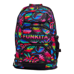 Way Funky Funkita Lost Leaf Elite Squad Backpack in multi-color with adjustable straps and spacious main compartment.