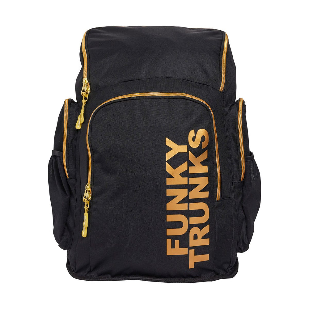 Funky Trunks Black Attack Space Case Backpack - Black/Gold | Allens Of Kingsbury