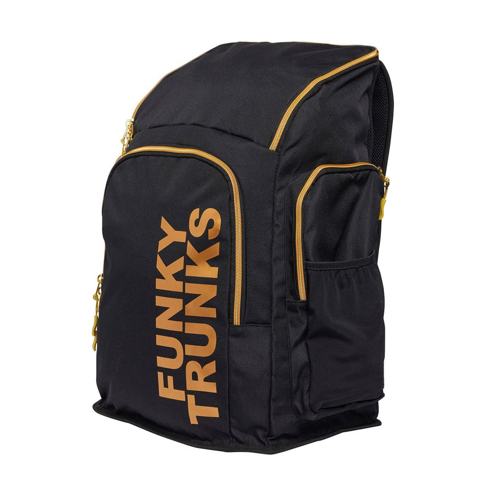 Funky Trunks Black Attack Space Case Backpack - Black/Gold | Allens Of Kingsbury