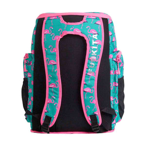 Way Funky Go Flamingo! Space Case Backpack - Green/Pink | Allens Of Kingsbury