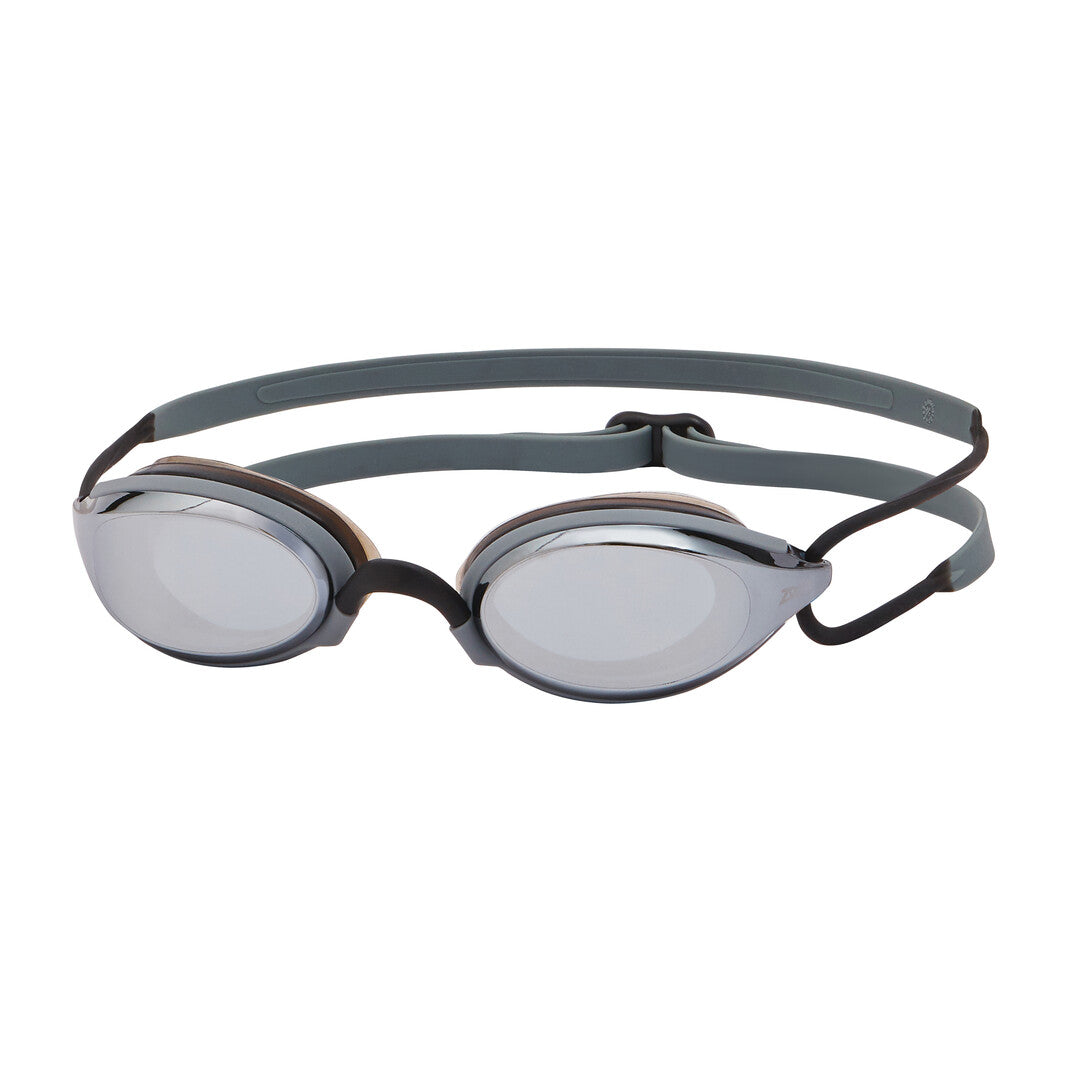 Zoggs Fusion Air Titanium Goggle - Black/Grey/Mirrored Smoke | Allens Of Kingsbury