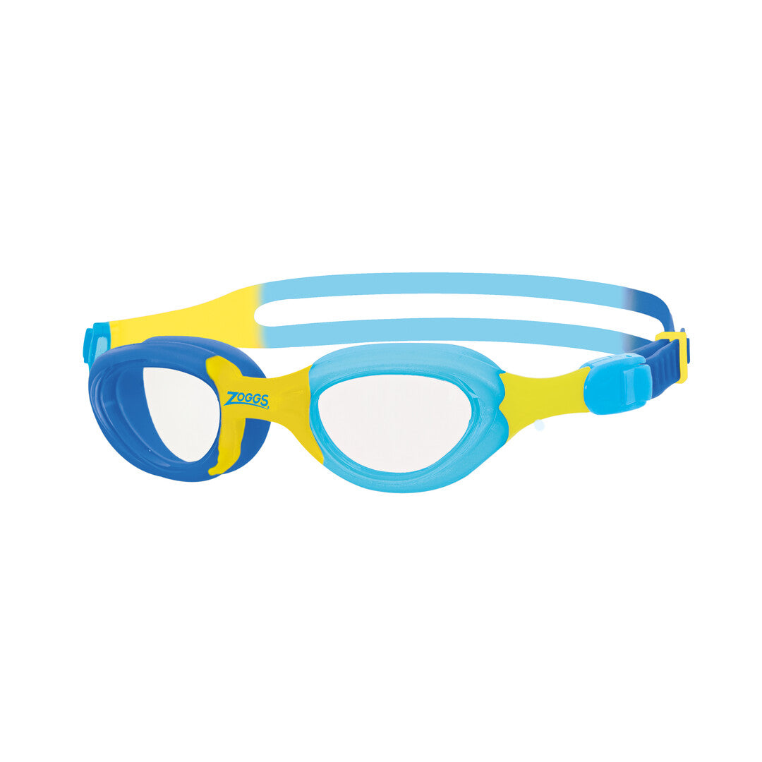 Zoggs Kids Little Super Seal Goggles - Blue/Yellow/Clear | Allens Of Kingsbury