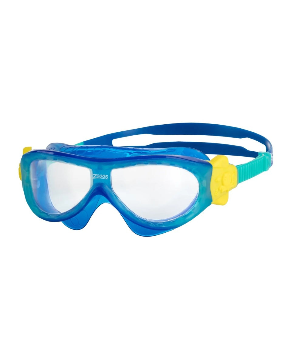 Zoggs Phantom Kids Mask - Blue/Turquoise/Clear | Allens Of Kingsbury