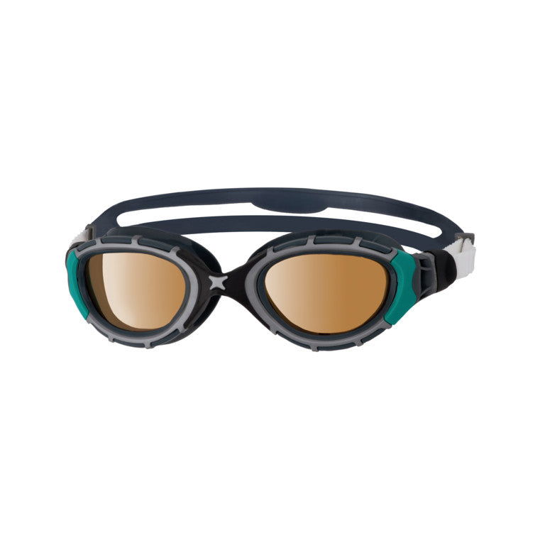 Zoggs Predator Flex Polarized Ultra - Regular Fit - Black | Allens Of Kingsbury