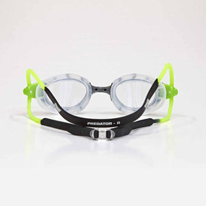 Zoggs Predator Goggles - Small Fit - Black/Green/Clear | Allens Of Kingsbury
