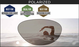 Zoggs Predator Polarized Goggles - Regular Fit - Blue/White/Polarised Smoke | Allens Of Kingsbury