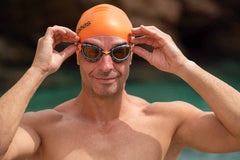 Zoggs Predator Polarized Ultra Goggles - Regular Fit - Grey/Orange/Polarized Copper | Allens Of Kingsbury