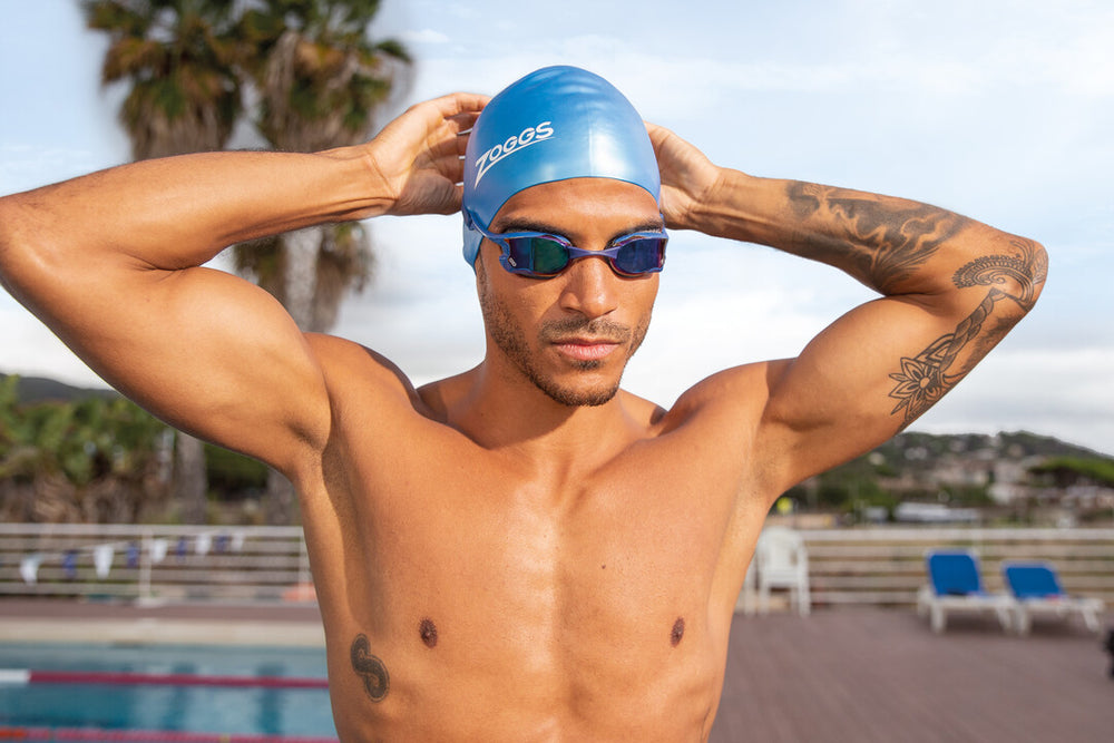 Zoggs Raptor Mirror Goggle - Blue | Allens Of Kingsbury