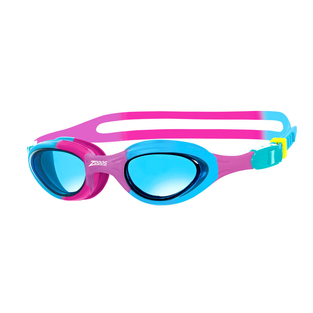 Zoggs Super Seal Junior Goggle - Pink/Blue/Tint Blue | Allens Of Kingsbury