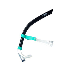 Zoggs Centre Line Snorkel - Black/Turquoise | Allens Of Kingsbury