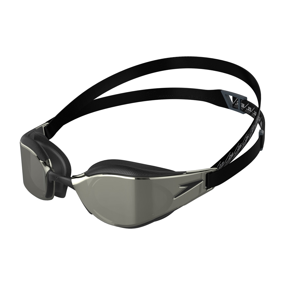 Speedo Fastskin Hyper Elite Mirror Goggle Black Swimming Goggles Free Returns