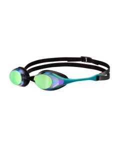 Arena Cobra Swipe Mirror Racing Goggles - Emerald/Peacock