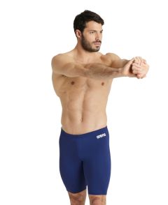 Arena Mens Team Swim Solid Jammer - Navy Blue