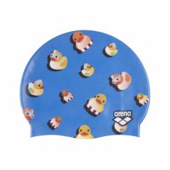 Arena HD Ducks Swim Cap  - Blue Multi