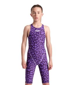 Arena Girls Powerskin ST Next Limited Edition Kneesuit - Leopard Violet