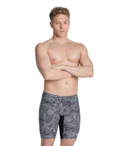 Arena Mens Overview Jammer - Black/White Multi