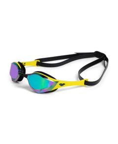 Arena Cobra Edge Swipe Mirror Racing Goggles - Emerald/Yellow/Black