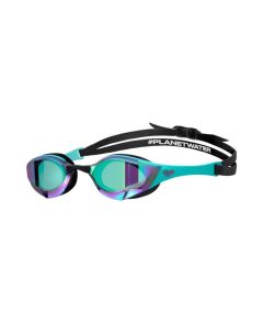Arena Cobra Edge Swipe Mirror Racing Goggles  - Emerald/Peacock/Black