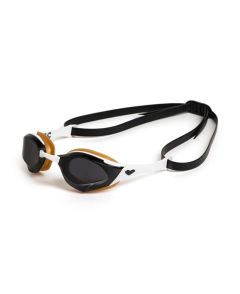 Arena Cobra Edge Swipe Racing Goggles - Smoke/White/Gold