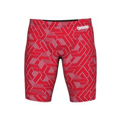 Arena Mens Escape Swim Jammer - Black/Team Red