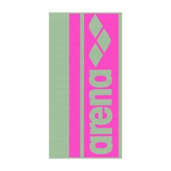 Arena Logotype Jacquard Towel - Light Green/Shocking Pink