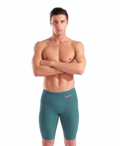 Arena Mens Powerskin Impulso Jade Aura Limited Edition Jammer - Biscay Bay/Cherry
