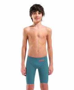 Arena Boys Powerskin Impulso Jade Aura Limited Edition Jammer - Biscay Bay/Cherry