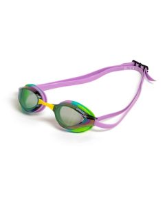 Arena Python Mirror Racing Goggles - Green/Violet/Green