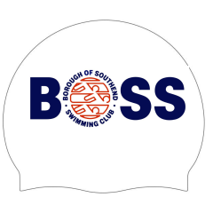 Allens Borough Of Southend Club Logo Only Swimming Cap - White/Blue/Red