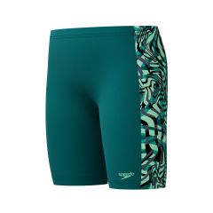 Speedo Boys Digital Allover Panel Jammer - Deep Emerald