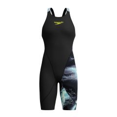 Speedo Fastskin Junior LZR Ignite Kneeskin - Electro Static/Black