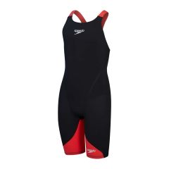 Speedo Fastskin Junior LZR Ignite Kneeskin - Black/Flame Red