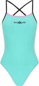 Amanzi Girls Cotton Candy Tie Back One Piece - Blue/Pink