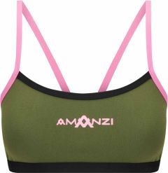 Amanzi Womens Desert Blush Bikini Top - Green/Pink