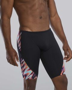 TYR Mens Disarray Jammer - Black/Orange/Multi