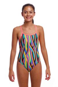 Funkita Girls Curl Curl Single Strap One Piece Swimsuit - Multi