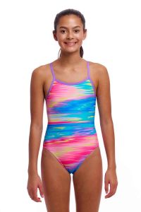 Funkita Girls Tropic Wash Single Strap One Piece Swimsuit - Multi