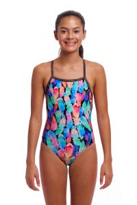 Funkita Girls Tickle Torture Strapped In One Piece Swimsuit - Multi