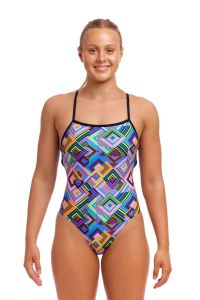 Funkita Ladies Boxanne Strapped In One Piece Swimsuit - Multi